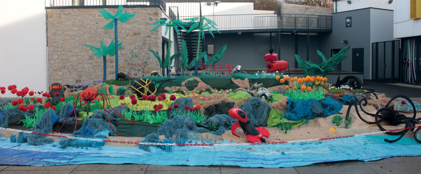 la 60ème île, 100% recyclage de déchets